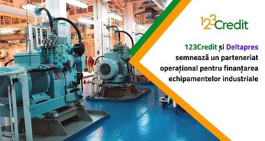 123Credit şi Deltapres semnează un parteneriat operaţional pentru finanţarea echipamentelor industriale