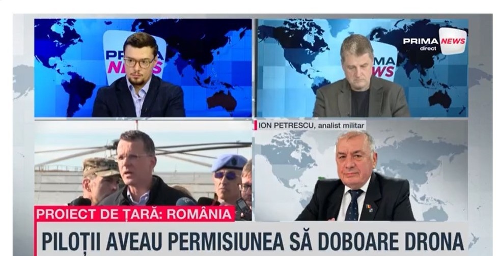 VIDEO. Ion Petrescu, despre drona intrată în România: "S-a urmărit testarea României. Persoana care a lipsit azi ca să răspundă la toate întrebările este Şeful Statului Major ar Forţelor Aeriene"