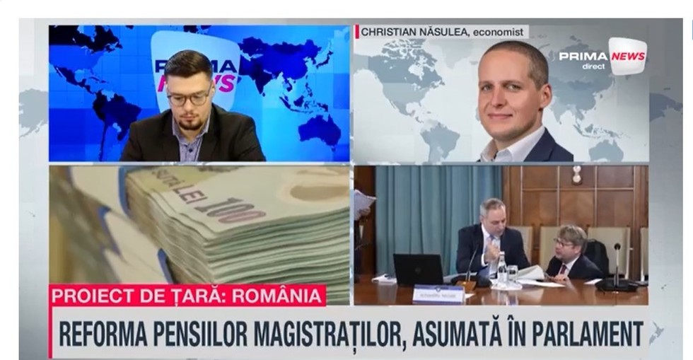 VIDEO. Cristian Năsulea, la Prima News: Ce înseamnă pentru România asumarea răspunderii pe pensiile magistraţilor