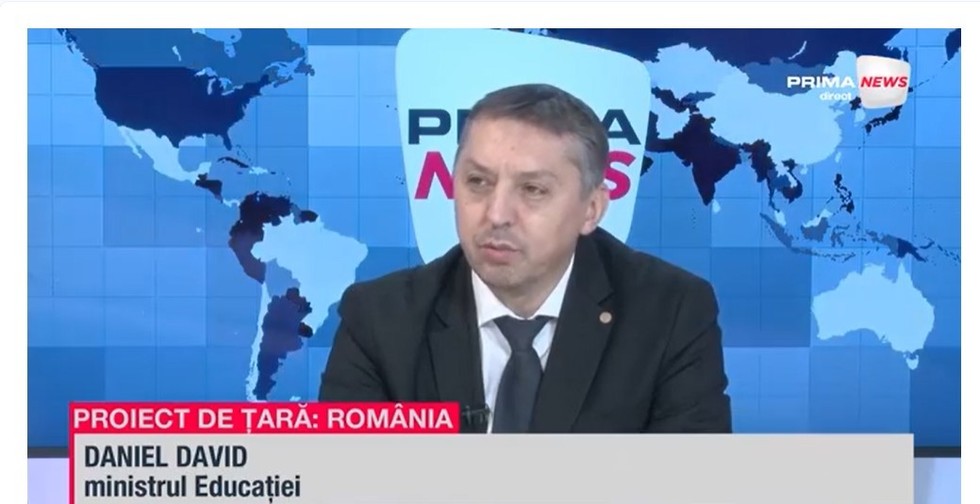 VIDEO. Daniel David, la Prima News: "Reforma şcolară trebuia făcută acum cinci ani" / Ce spune despre acuzaţiile că programa e o "întoarcere în timp"