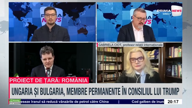VIDEO. Gabriela Ciot, profesor relaţii internaţionale: Simpla prezenţă a lui Nicuşor Dan la Consiliul de Pace nu e suficientă dacă nu există şi o strategie