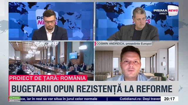 VIDEO. Cosmin Andreica, preşedinte Europol: „Nu vrem să dispară norma de hrană, ci să nu fie afectate veniturile”