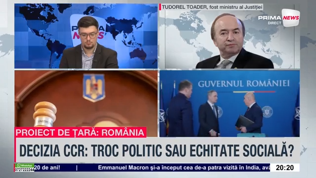 VIDEO. Tudorel Toader: Decizia de azi are o dimensiune politică. Vine şi ca urmare a unor promisiuni electorale