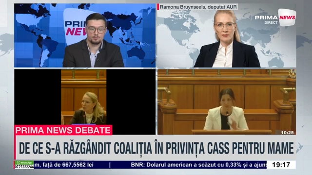 VIDEO. Ramona Bruynseels (AUR): „Cum să începi reformele cu mamele şi persoanele vulnerabile?” Critici dure la adresa PSD şi a coaliţiei
