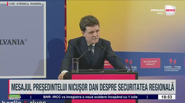 VIDEO LIVE. Nicuşor Dan, declaraţii la Conferinţa The Economist la Bucureşti: Euro trebuie să fie un obiectiv pentru România