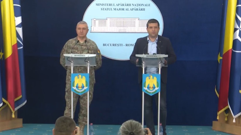 VIDEO. Ministrul Apărării şi şeful Armatei, conferinţă comună după incidentul de la Galaţi: „Capabilităţile anti-dronă sunt insuficiente la nivelul întregii alianţe”