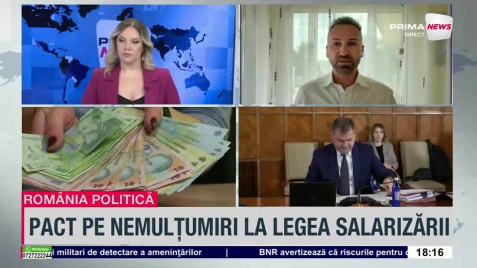 VIDEO. Cosmin Dorobanţu, lider sindical ANP, despre nemulţumirile sindicatelor legate de noua lege a salarizării
