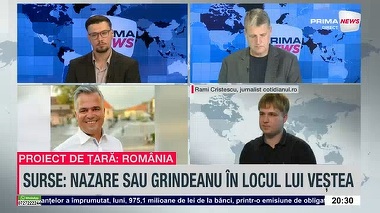 VIDEO. Rami Cristescu, jurnalist Cotidianul: Un Guvern condus de Adrian Veştea ar putea diminua influenţa lui Ilie Bolojan în PNL