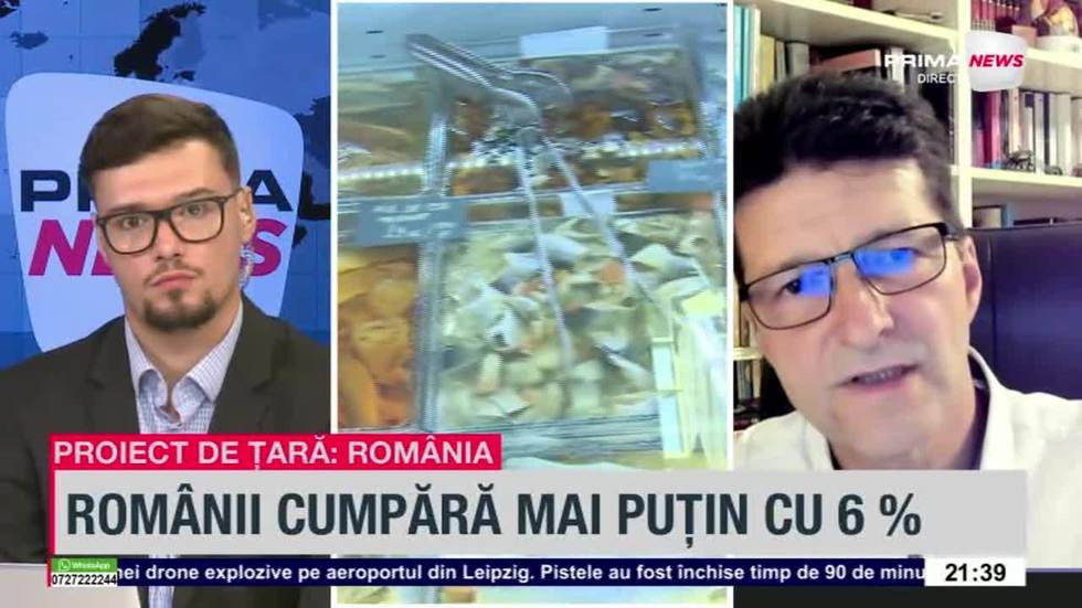 VIDEO. Românii cumpără din ce în ce mai puţin. Profesorul Radu Nechita: „Inflaţia este cauzată de creşterea masei monetare”