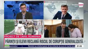 VIDEO. Admiterea la liceu creează controverse. Ştefan Lupu, jurnalist: „Ar putea creşte inechitatea în ceea ce priveşte dreptul la educaţie”