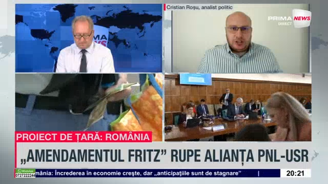 VIDEO. Cristian Roşu, analist politic: Se vede o fisură între PNL şi USR după legea ANI