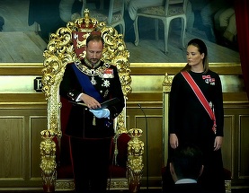 Noul rege al Norvegiei, Haakon al VIII-lea, a depus jurământul de credinţă. Schimbare istorică după moartea regelui Harald