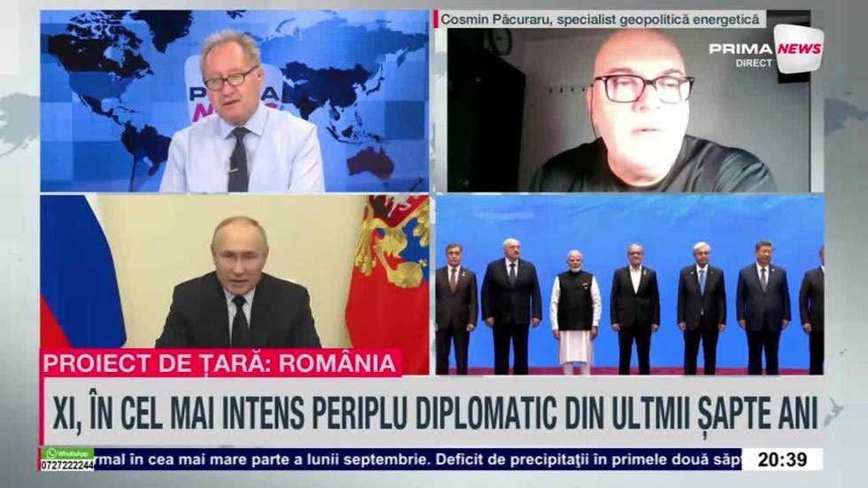 VIDEO. Summit-ul SCO Plus de la Bişkek. Ce miză au avut discuţiile dintre Putin şi Xi Jinping. Cosmin Păcuraru, specialist geopolitică: „O securizare a vecinătăţilor”