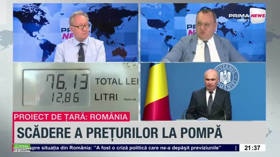 VIDEO. Cu cât s-au ieftinit motorina şi benzina după aplicarea accizei. Alexandru Bodislav: „Acesta este pragul maxim”