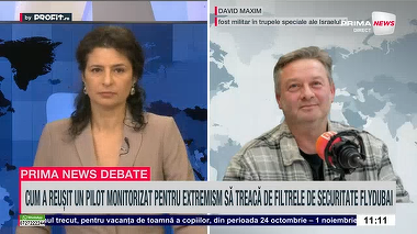 VIDEO. David Maxim, fost luptător în armata israeliană, despre atacatorul din zborul Flydubai: „Verificările pe bază de hârtii nu ajută”