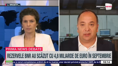 VIDEO. Euro se apropie de 5,50 lei. Adrian Negrescu, la Prima News: „Evoluţia va fi în continuare ascendentă”