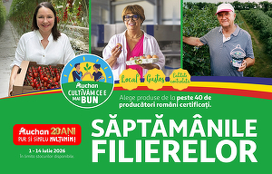 Săptămânile Filierelor Auchan: descoperă gustul autentic românesc cu oferte speciale pentru bunătăţi locale