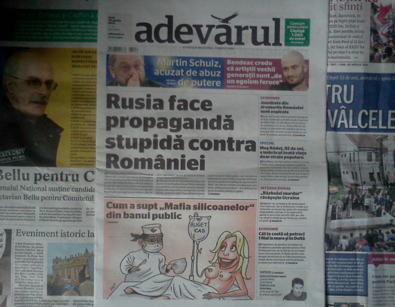 PRESA DE AZI.  Adevărul: Rusia face propagandă stupidă contra României