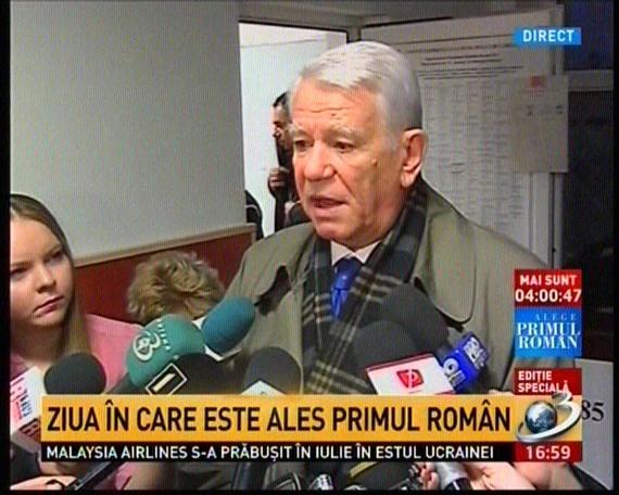 Declaraţiile ministrului Meleşcanu, pe toate posturile, mai puţin Realitatea TV. Replica România TV, după imagini:  Votanţii sunt plătiţi de Iohannis