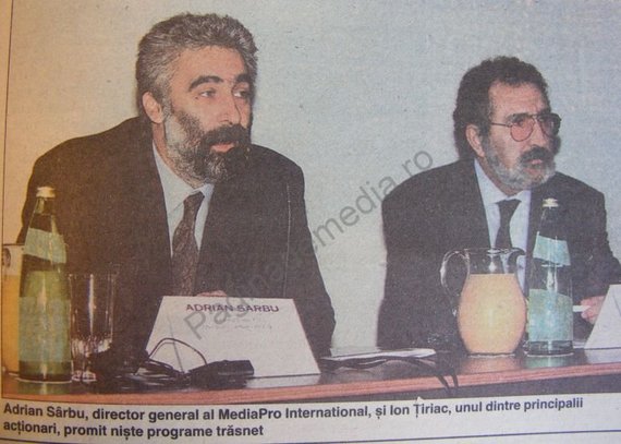 DIN ARHIVĂ. Cum s-a văzut lansarea Pro TV în presa vremii. Adrian Sârbu şi Ion Ţiriac, pe prima pagină