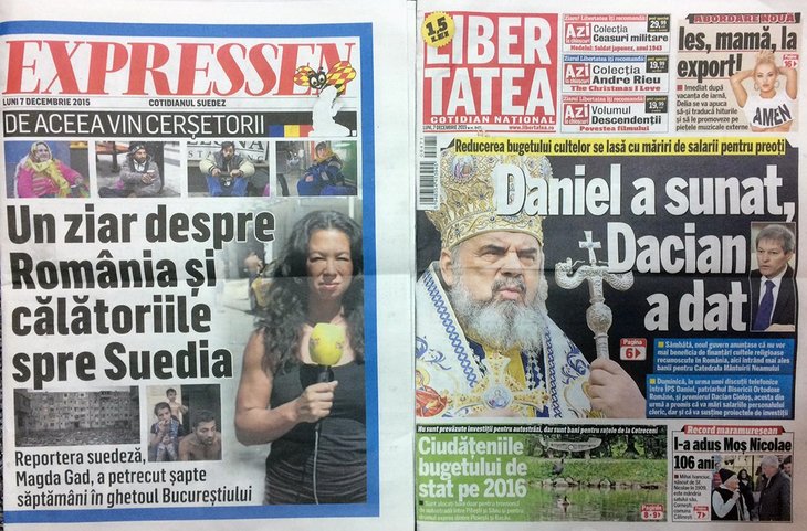 Unul dintre cele mai mari ziare din Suedia, distribuit în limba română împreună Libertatea