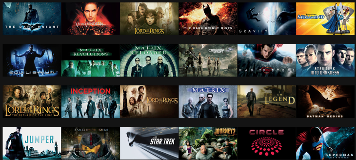 Oferta Netflix în imagini: de la Gravity, seria Matrix sau Lord of the Rings, la clasice ca Top Gun sau Naşul
