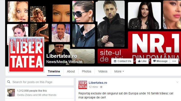 Facebook a deblocat contul tabloidului Libertatea. Titlul a revenit la cei 1,3 milioane de fani. Cum s-a văzut traficul