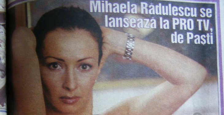 FOTO ARHIVĂ. Mihaela Rădulescu, la Pro TV. Acum 16 ani