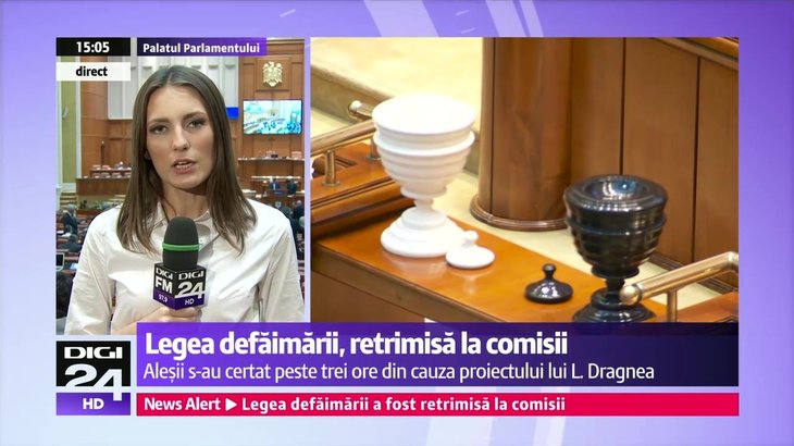 Legea defăimării, retrimisă la comisii. Gorghiu: Este prima dată când o lege este revotată