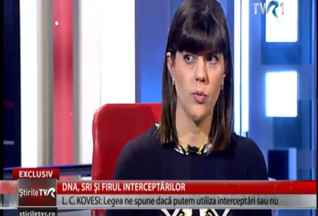 Codruţa Kovesi, întrebată „când vine DNA la TVR”, chiar de un realizator TVR