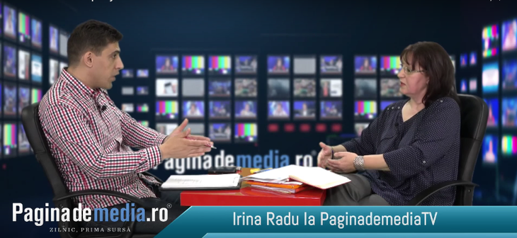 Irina Radu, TVR:  “Evaluarea e necesară. Dacă un om produce cinci minute pe săptămână, e normal să primească salariu de 4.000 de lei?