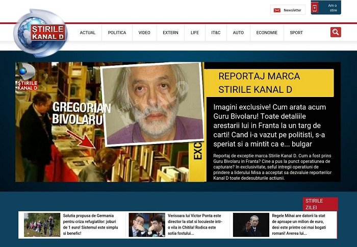 Kanal D a lansat site-ul stirilekanald.ro