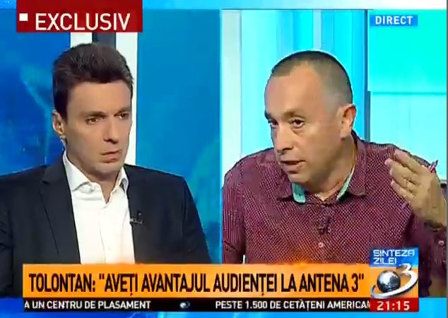 Tolontan la Antena 3: Nu va exista niciun castigator in seara asta dintre noi. Publicul va fi cel castigator.