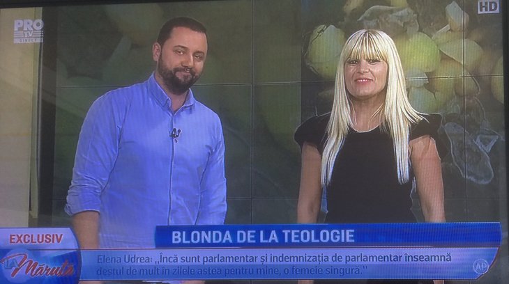 Udrea a fost „Blonda de la teologie” în La Măruţă