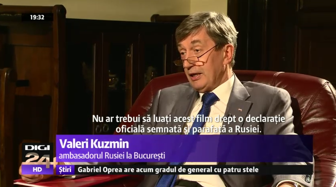 Ambasadorul Rusiei, despre filmul pentru Cuminţenia Pământului: "prietenii noştri din România" l-au făcut. E o "contrainterpretare" la spotul Papaya