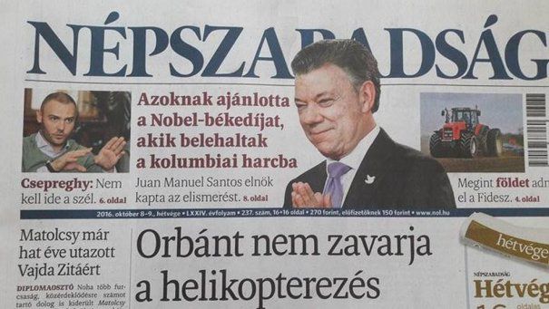 Comisia Europeană, "foarte preocupată" de situaţia ziarului ungar de opoziţie, închis sâmbătă