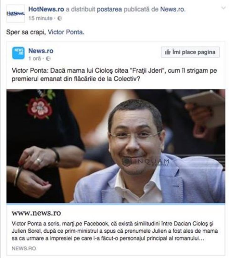 REACŢII în cazul HotNews-Ponta. Dragoş Stanca: „Hotnews a reacţionat absolut corect trimiţând acasă rapid un om pentru o gafă profesională majoră”