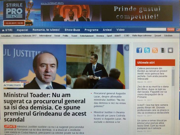 TOP STIRI ONLINE 6-12 martie. Stirileprotv şi Libertatea, primele poziţii. Scădere pentru ştiripesurse