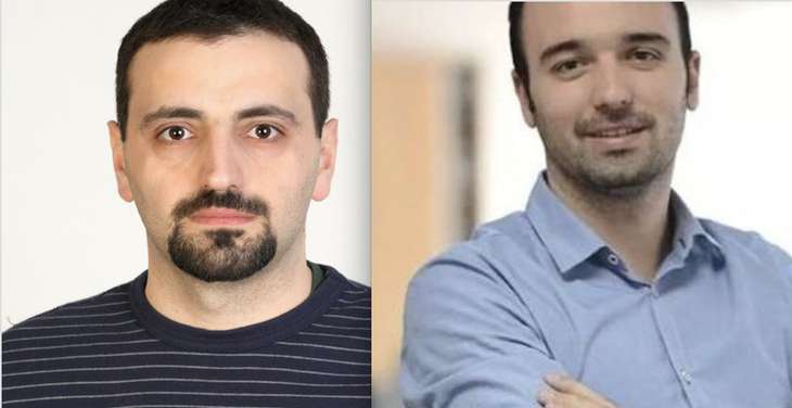 Daniel Secărea (stânga) şi Claudiu Ilioiu