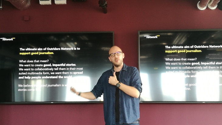 Jakub Górnicki, unul dintre fondatorii Outriders Network
