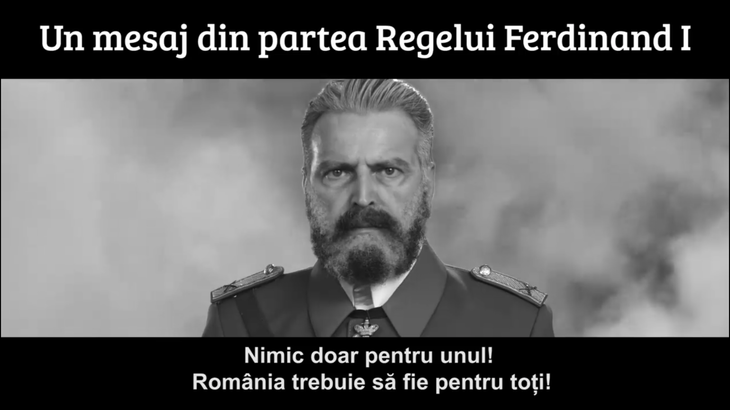 VIDEO. Am ales poporul vostru. L-am trimis să lupte cu poporul din care m-am născut. Câţi ar putea trăi cu aşa apăsare? Regele Ferdinand, într-o campanie de 1 Decembrie
