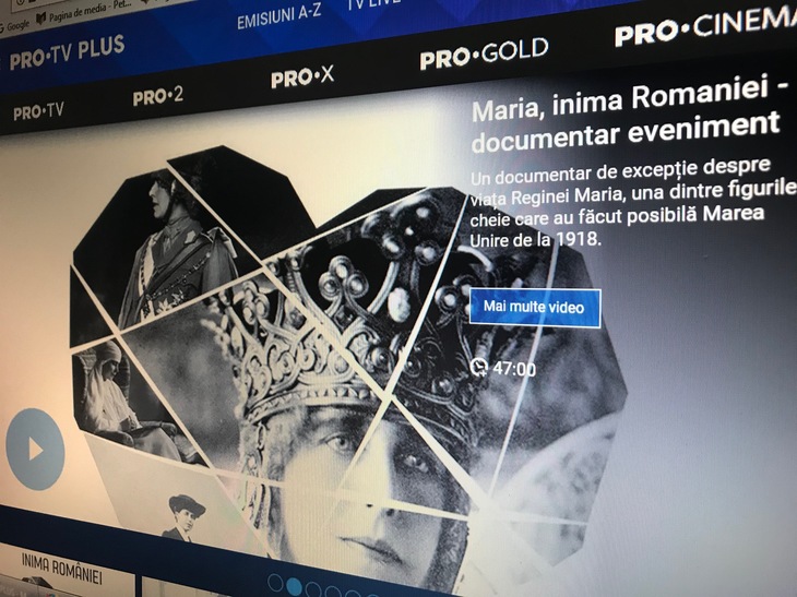 Documentarul „Maria, inima României”, lansat şi pe Pro TV Plus