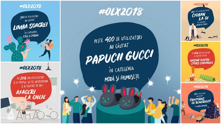 FOTO. Ce au căutat românii pe OLX în 2018? Maşină pentru stors covoare, tractoraş cu remorcuţă şi papuci Gucci