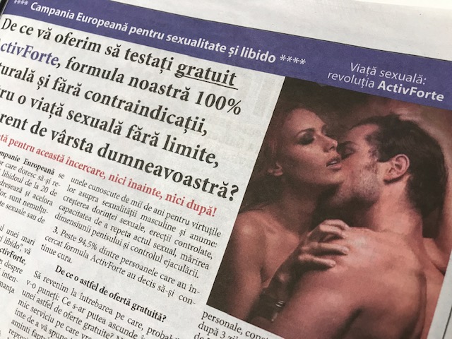 Au "pedepsit" Libertatea, dar au rămas în Click. Un sfert din tabloidul de azi e cu reclame la suplimente alimentare