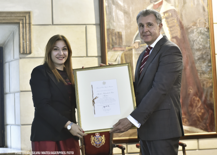 Claudia Nicolae, director general Agerpres, şi Principele Radu