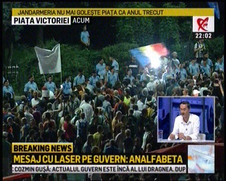 Mitingul Diasporei, ora 22.00: Aceeaşi Jadarmerie, altă abordare. Sânge la TVR 1. Mama Luizei la România TV