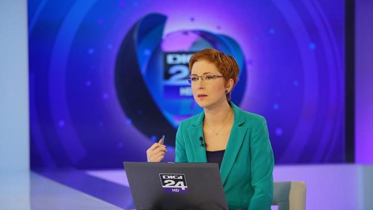 Alice Iacobescu prezenta ştiri la Digi24 încă de la lansarea postului, în 2012
