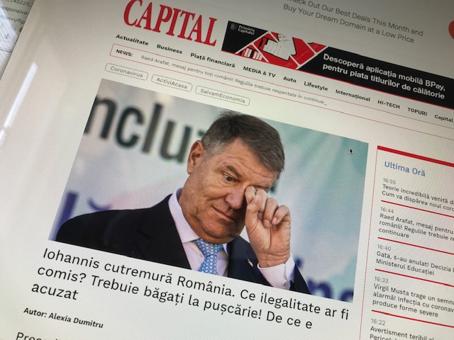 Titlu de azi de pe Capital.ro