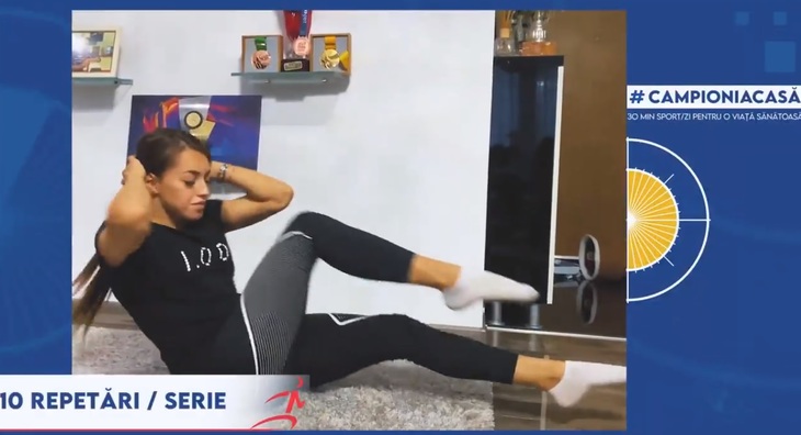 VIDEO. Mutu, Marian Drăgulescu sau Larisa Iordache, „antrenori” la televizor. TVR va difuza clipuri cu exerciţii fizice, „predate” de sportivi români