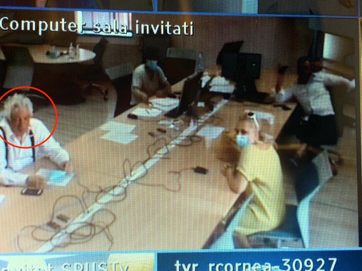 Una din fotografiile făcute publice de TVR